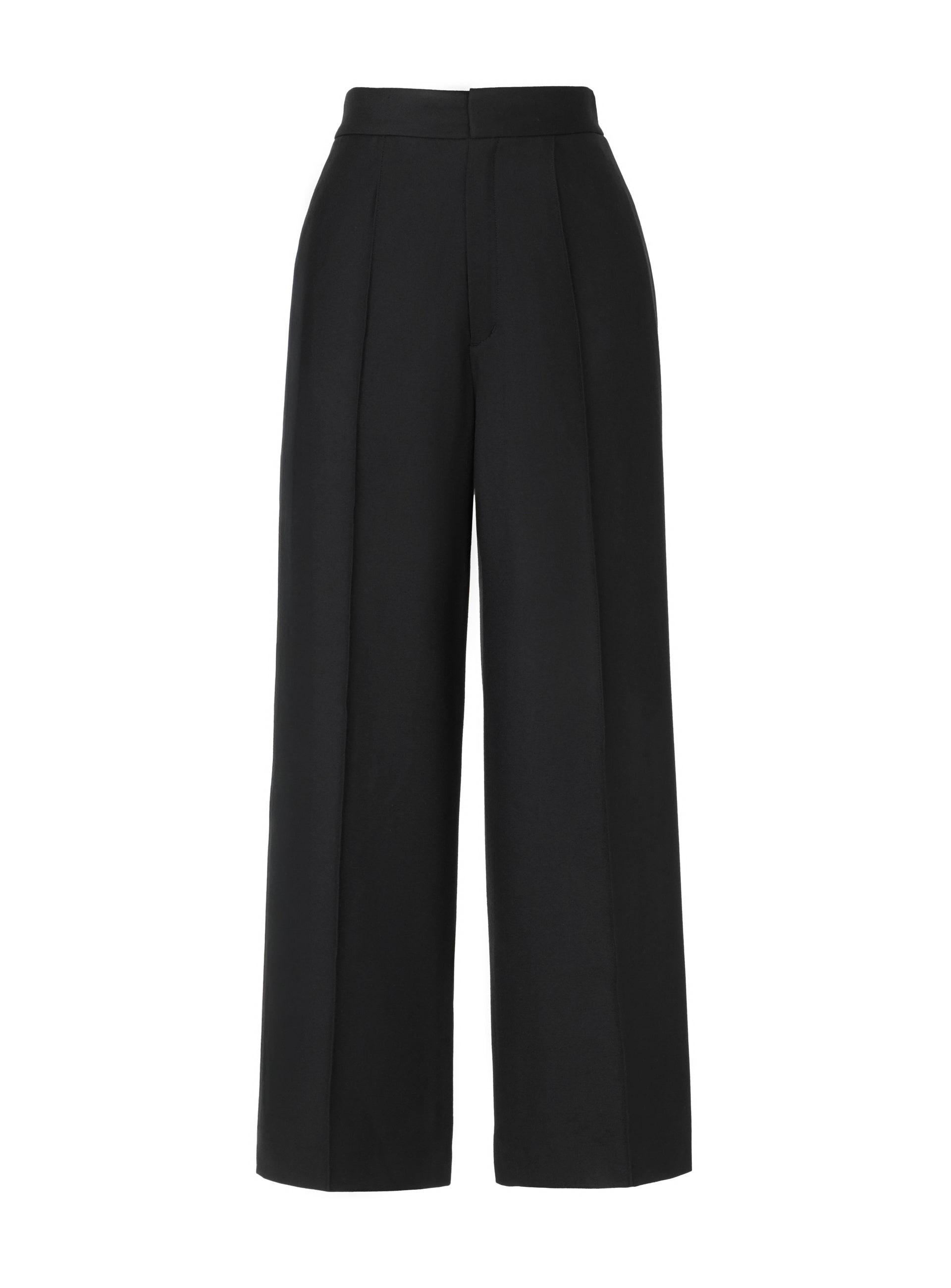 Wide Leg Pants with Elastic Waistband - Black – A.SHIMUS