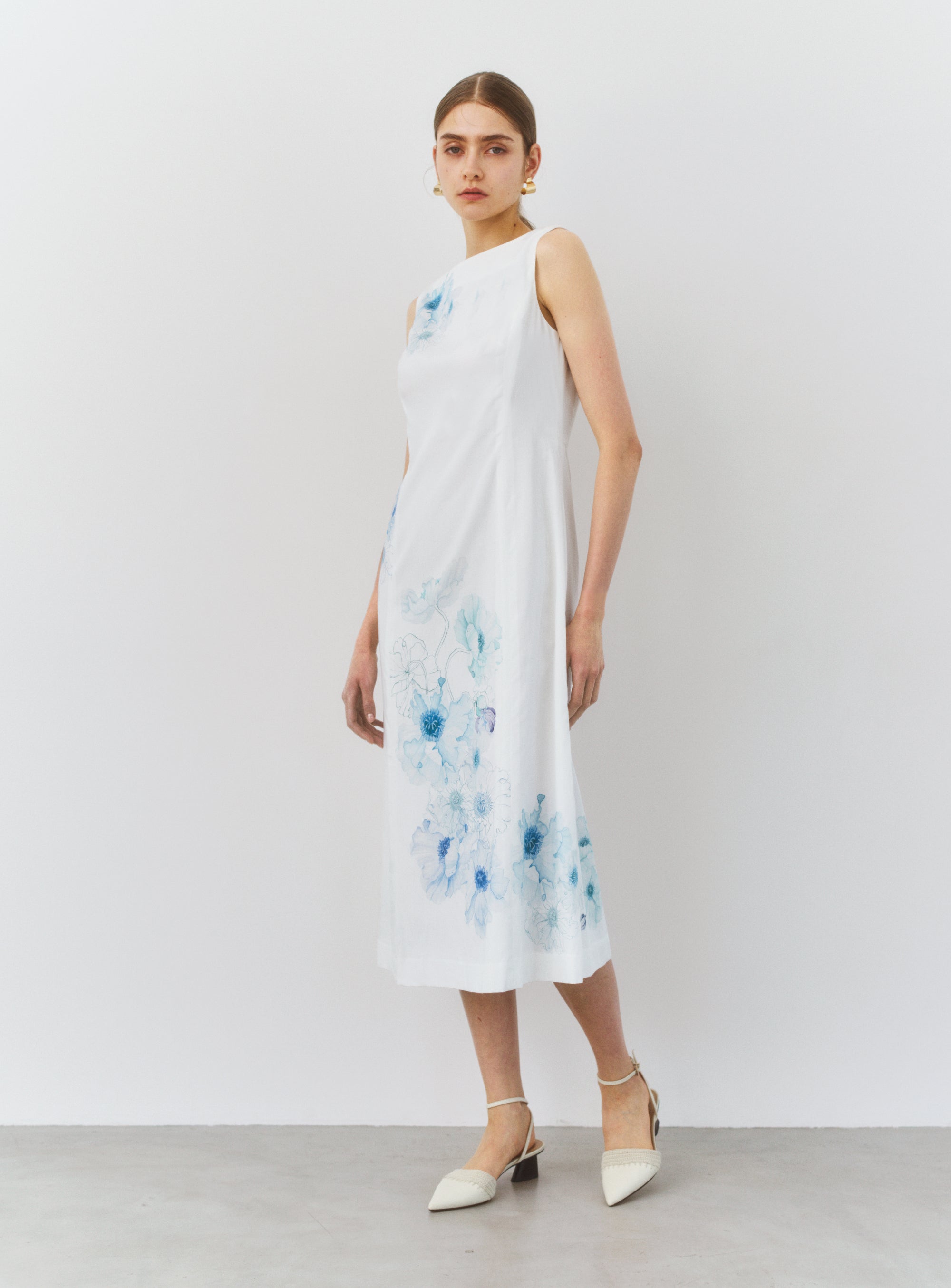 A-Line Cotton Blend Floral Dress – A.SHIMUS