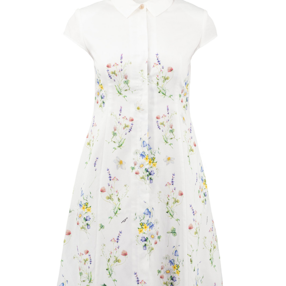 Floral Cotton-Poplin  Dress