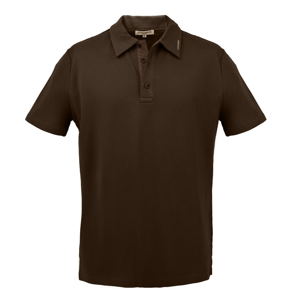 Cotton Polo Shirt with Fancy Tweed