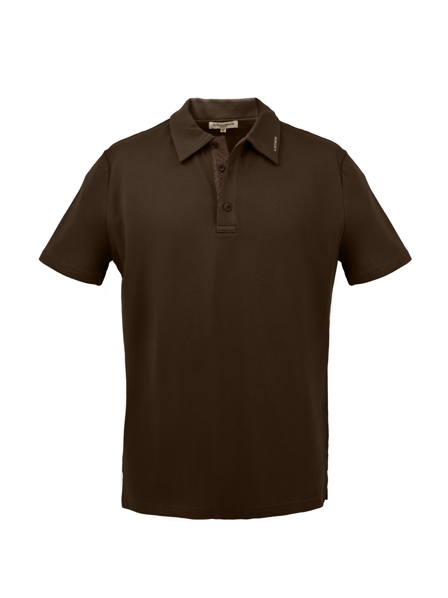 Cotton Polo Shirt with Fancy Tweed