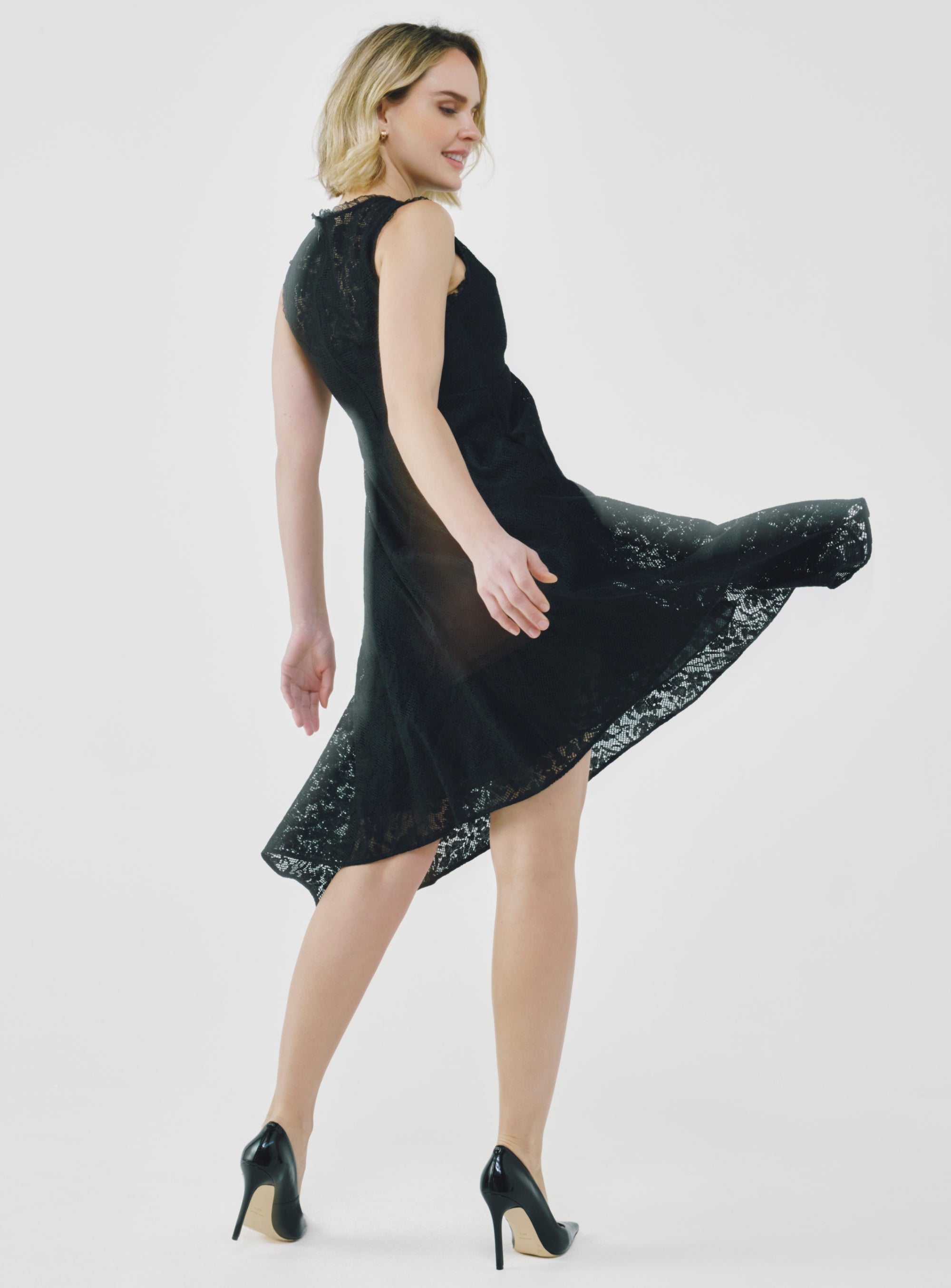 cotton lace dresses for women Whimsical White Lace Cotton Dress For Women Online