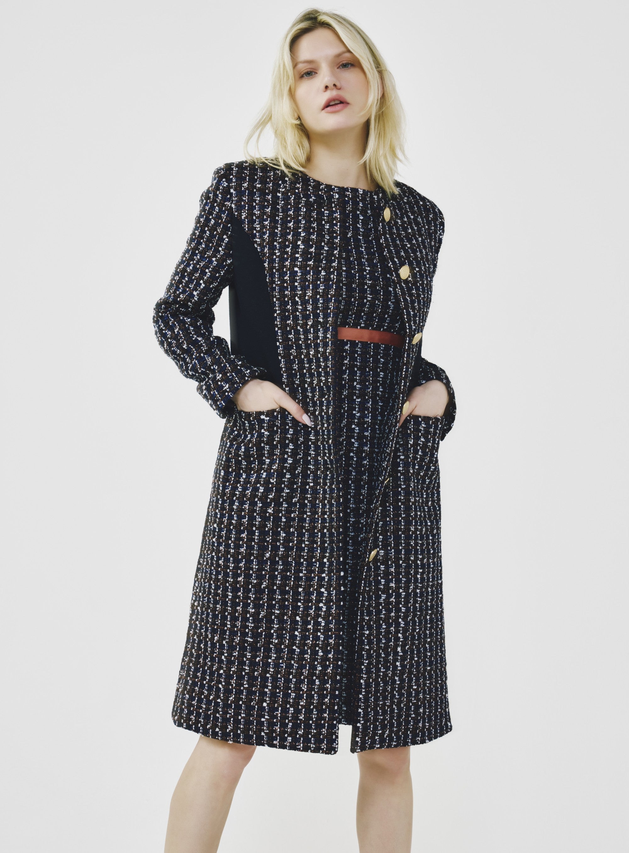 Single-Breasted Fancy Tweed Jacket – A.SHIMUS