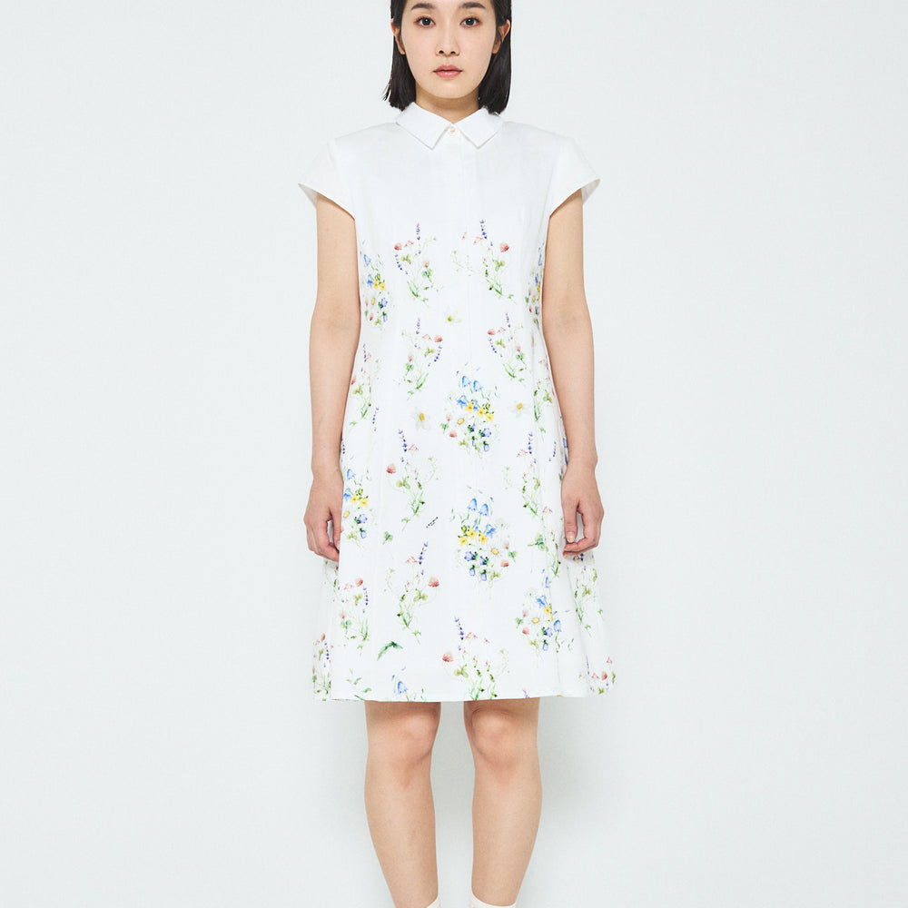 Floral Cotton Poplin Dress - JP