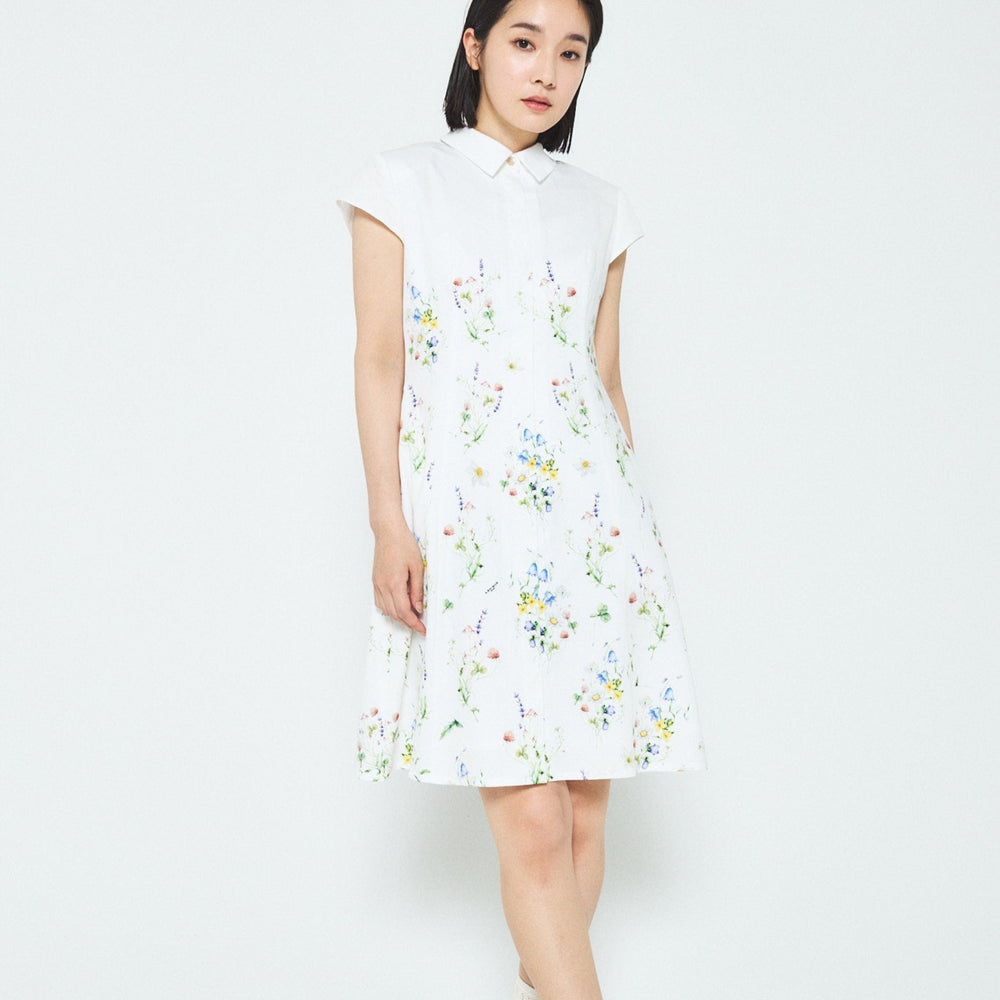 Floral Cotton-Poplin  Dress