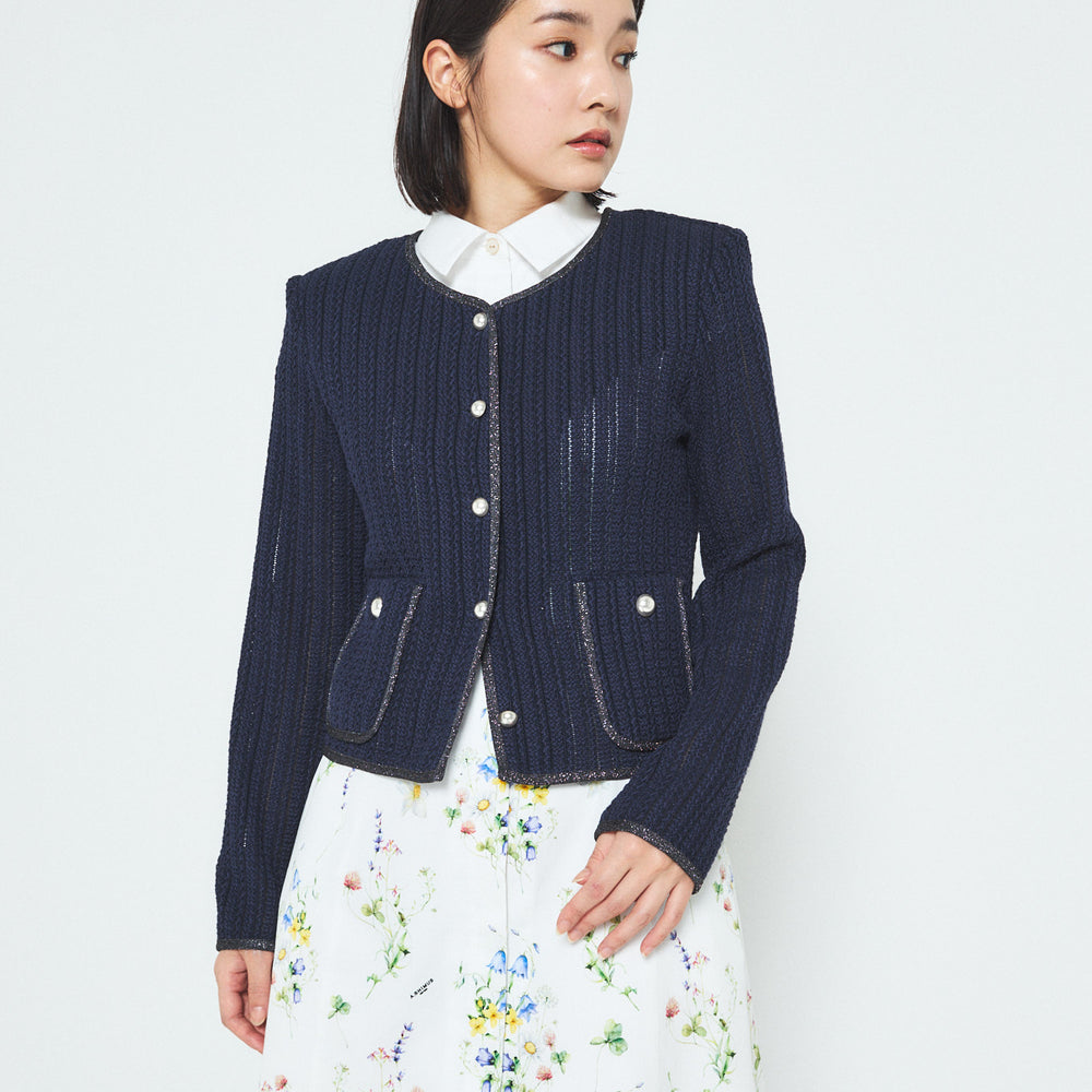 
                  
                    Lace Knit Cardigan - JP
                  
                