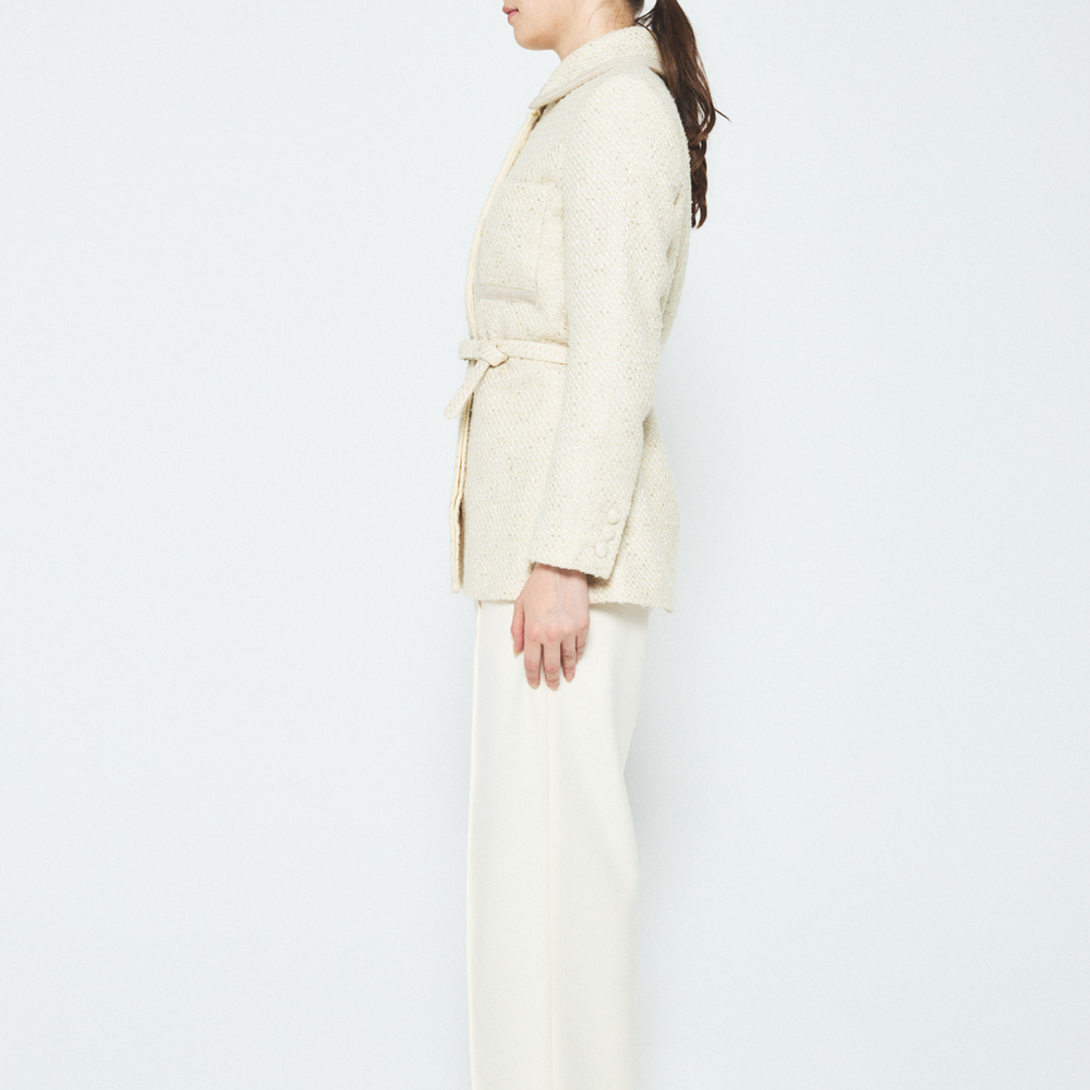 Fancy Tweed Shirt Jacket - JP
