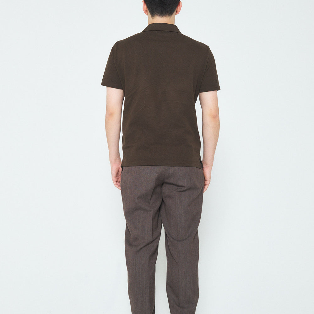 
                  
                    Cotton Polo Shirt with Fancy Tweed
                  
                