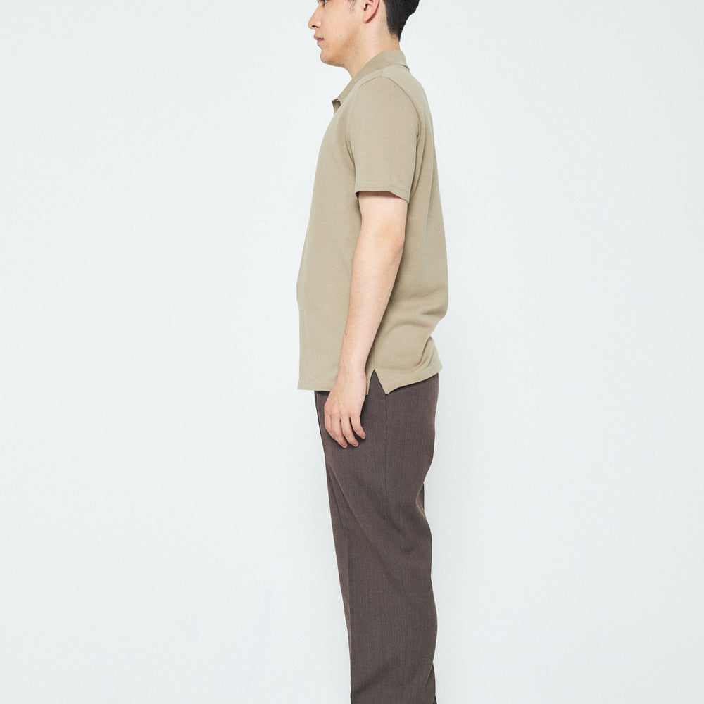 
                  
                    Cotton Polo Shirt with Fancy Tweed
                  
                