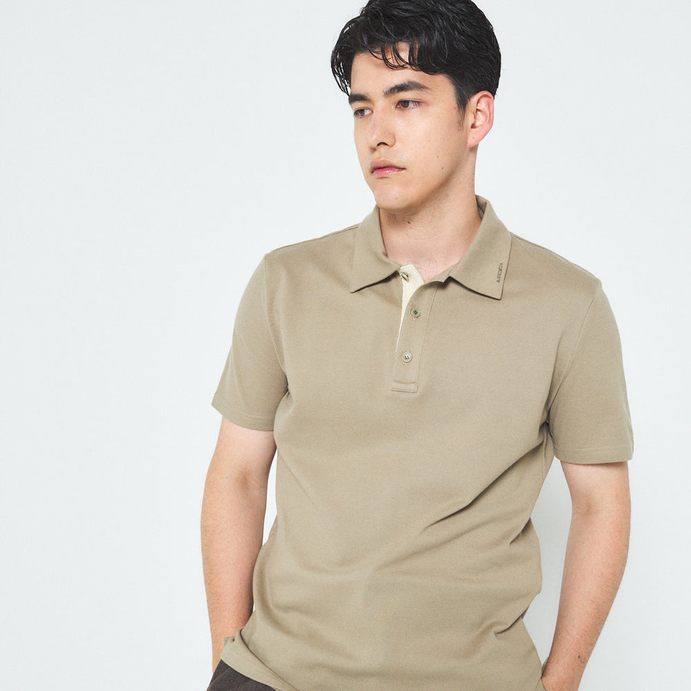 
                  
                    Cotton Polo Shirt with Fancy Tweed
                  
                