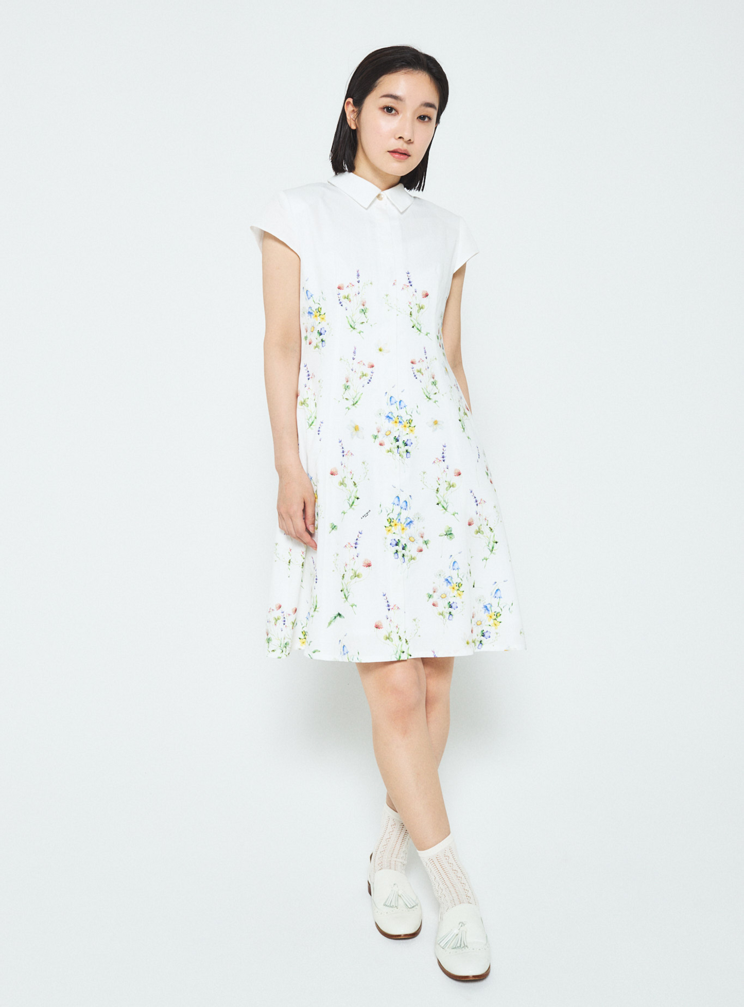 Floral Cotton-Poplin  Dress