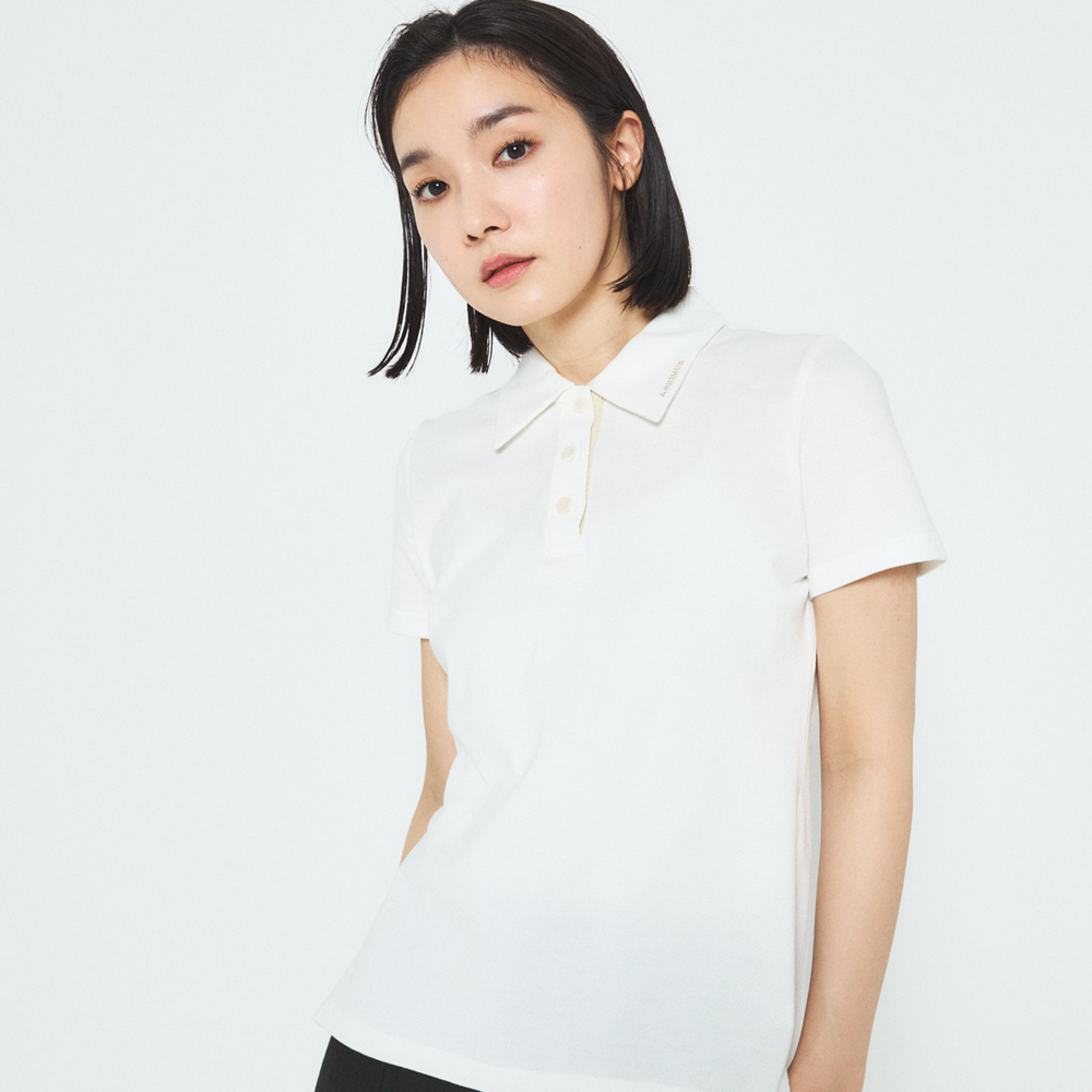 Cotton Polo Shirt with Fancy Tweed - JP