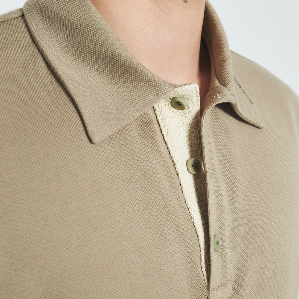 
                  
                    Cotton Polo Shirt with Fancy Tweed
                  
                