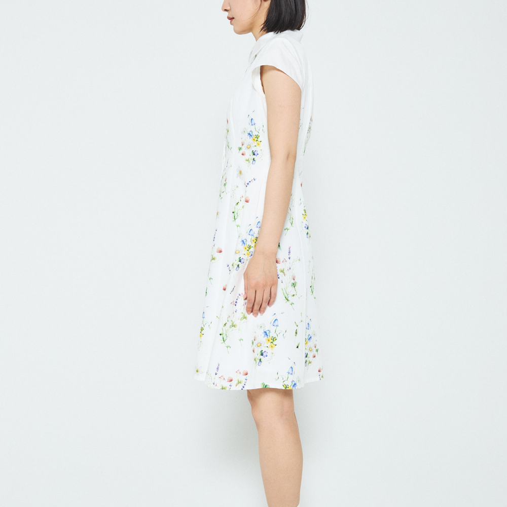 Floral Cotton-Poplin  Dress