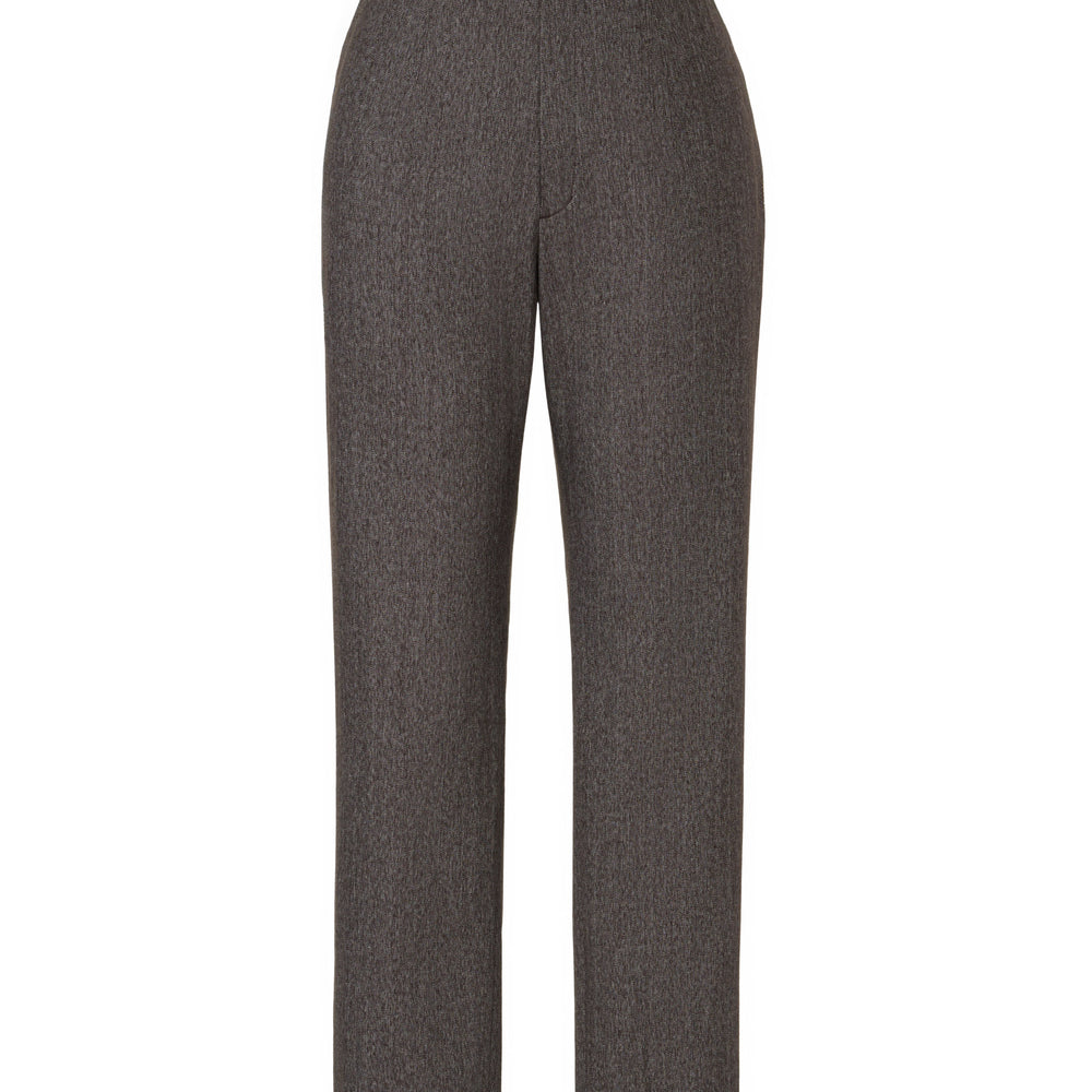 Brown Cotton Cropped Pants
