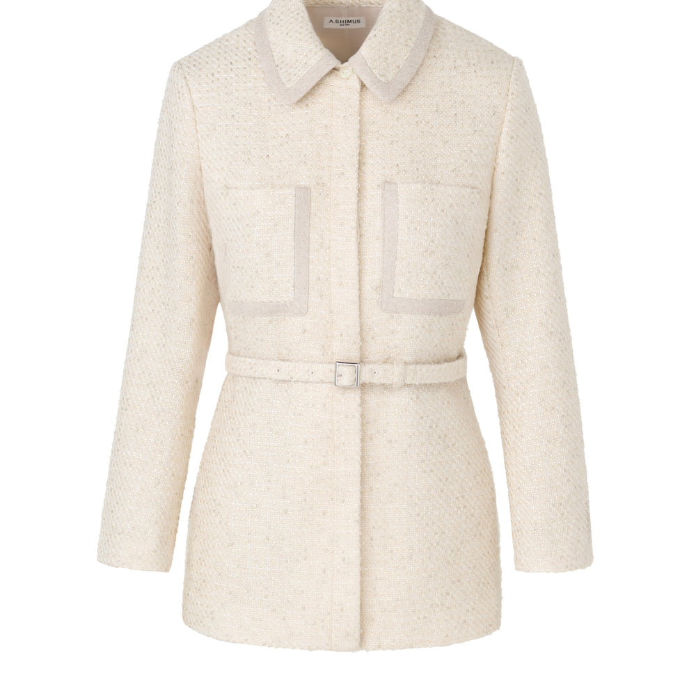 Fancy Tweed Shirt Jacket