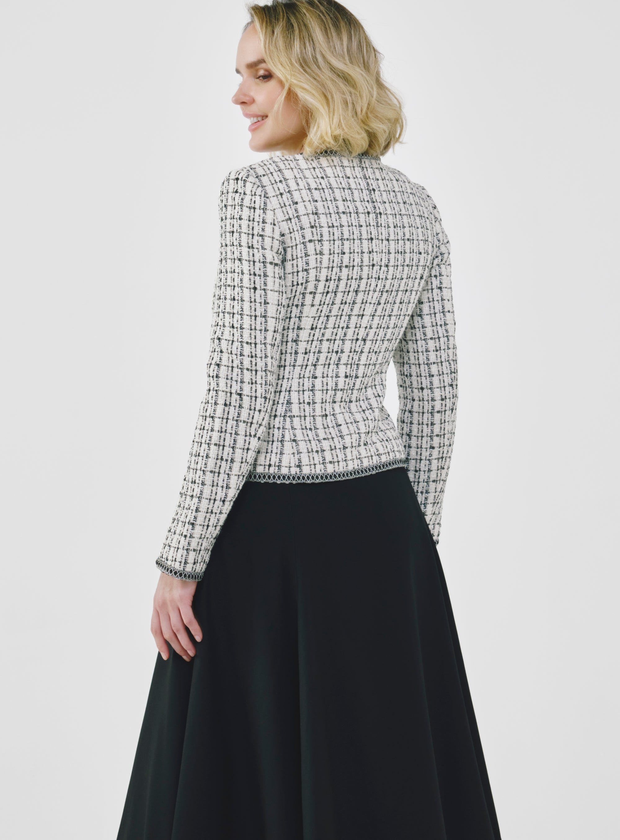 Petite Tweed Jacket – Perfect Fit for Professional Women (Cotton