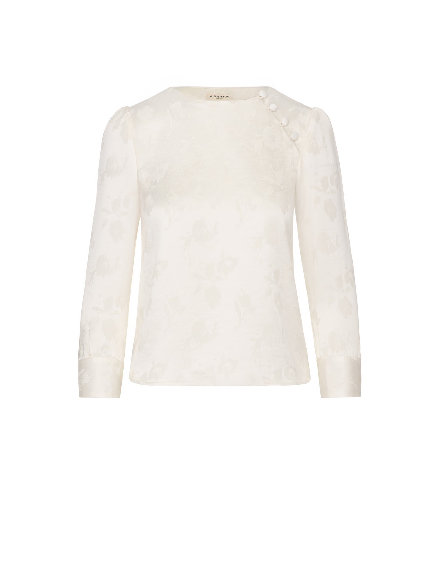 Off-White Floral Print Blouse