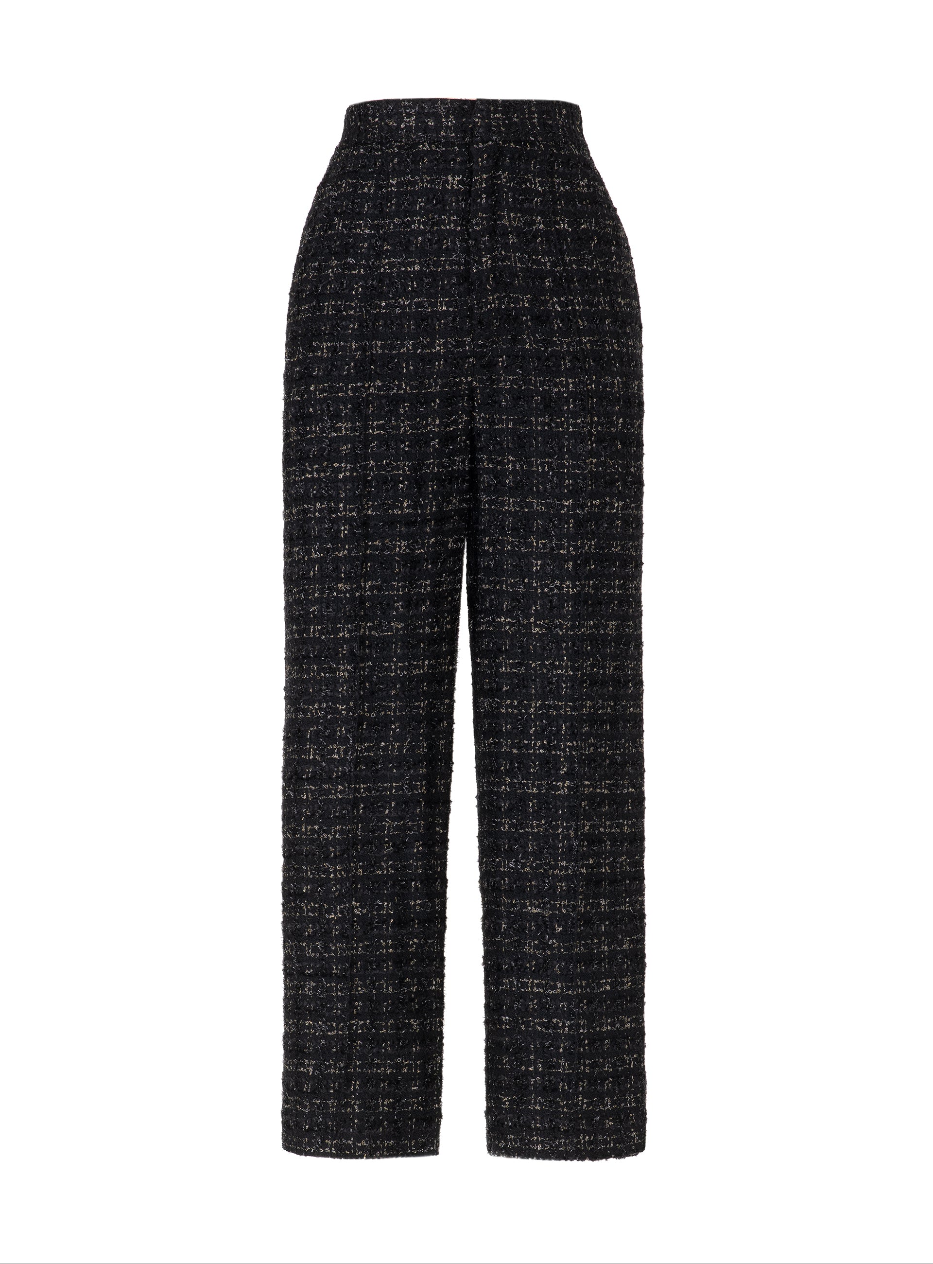 Fancy Tweed Wide Leg Pants with Elastic Waistband – A.SHIMUS