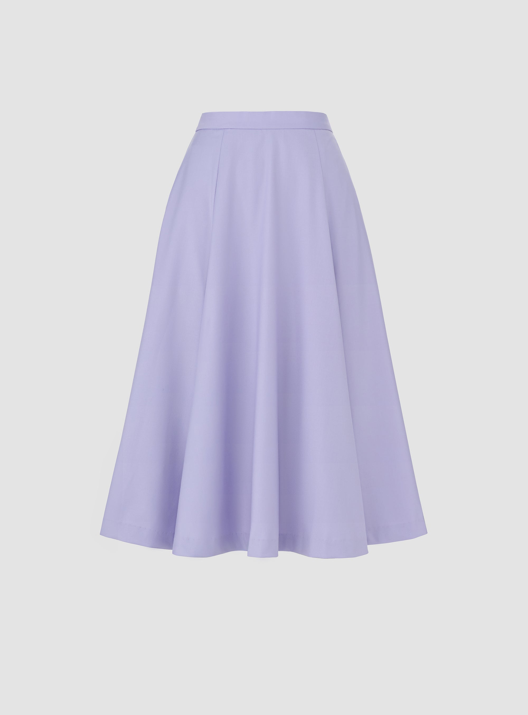 High-Waist Midi Skirt with Elastic Waistband – A.SHIMUS