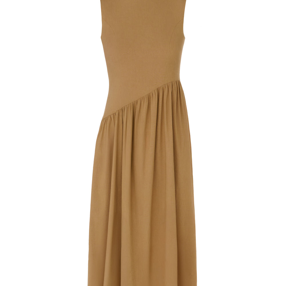Linen Dress - Mocha Mousse