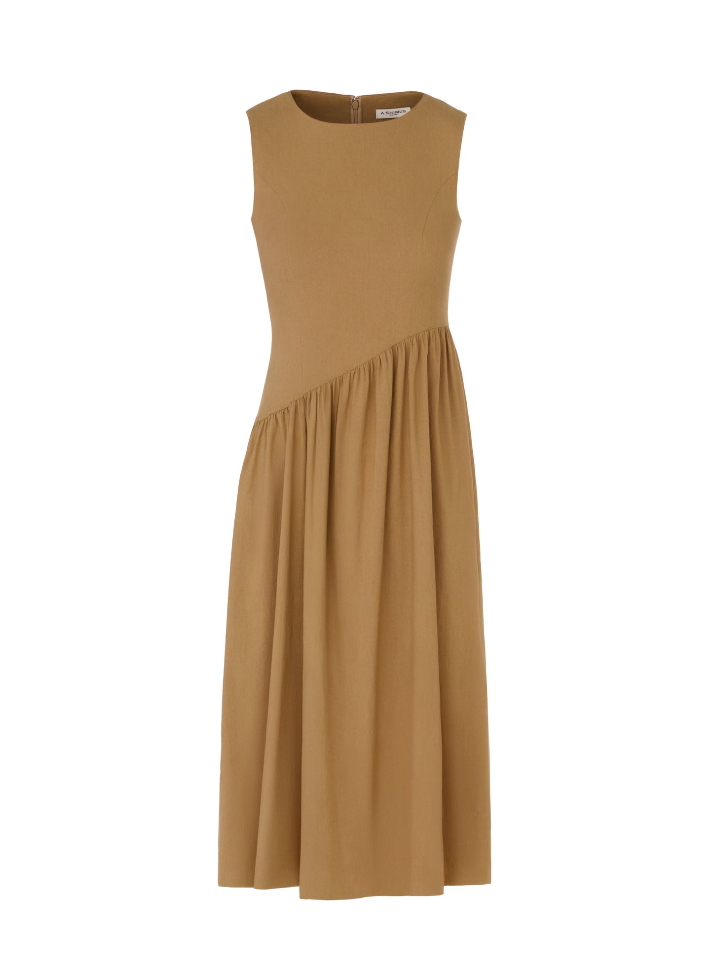 Linen Dress - Mocha Mousse