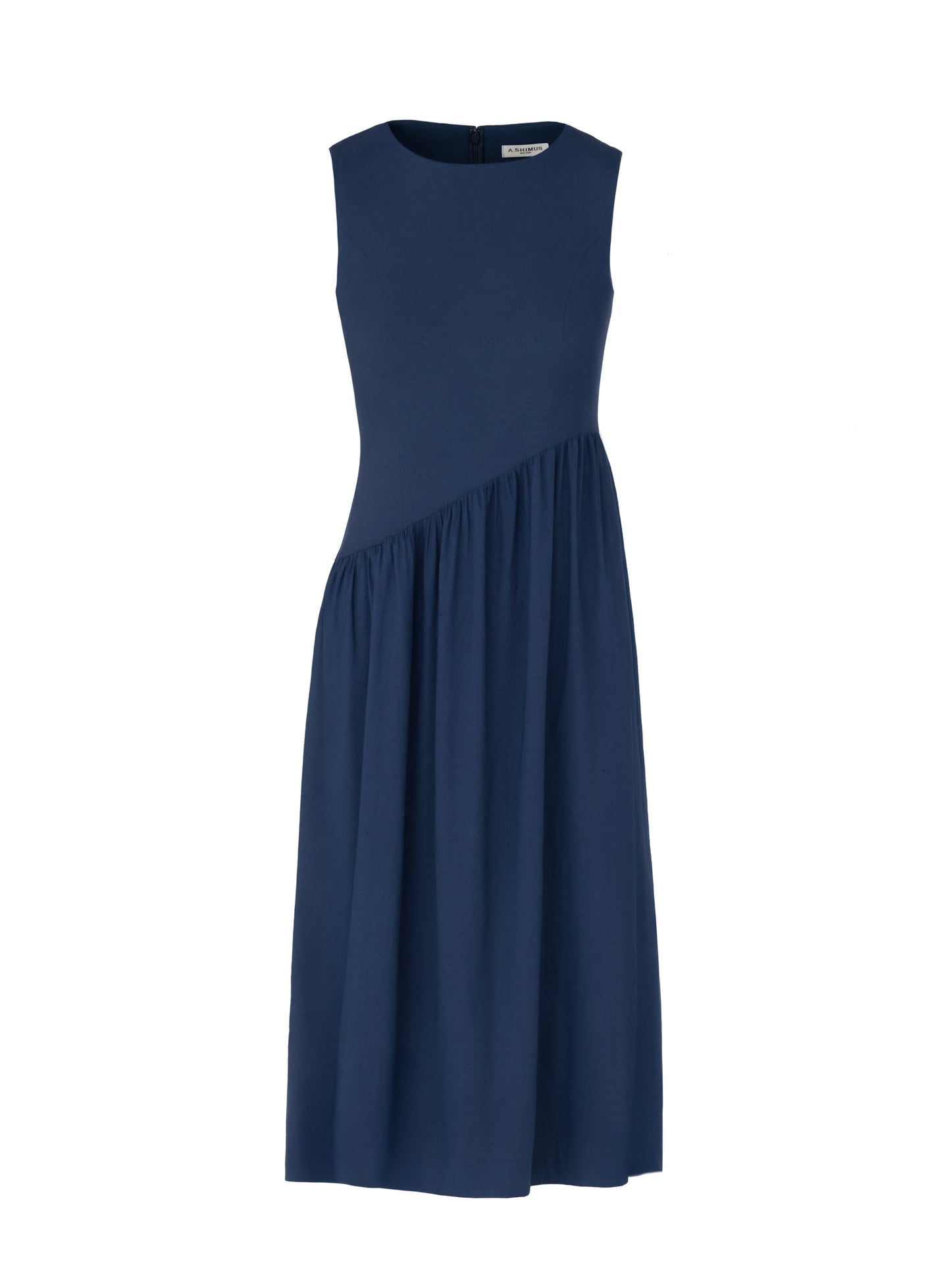 Linen Dress - Navy