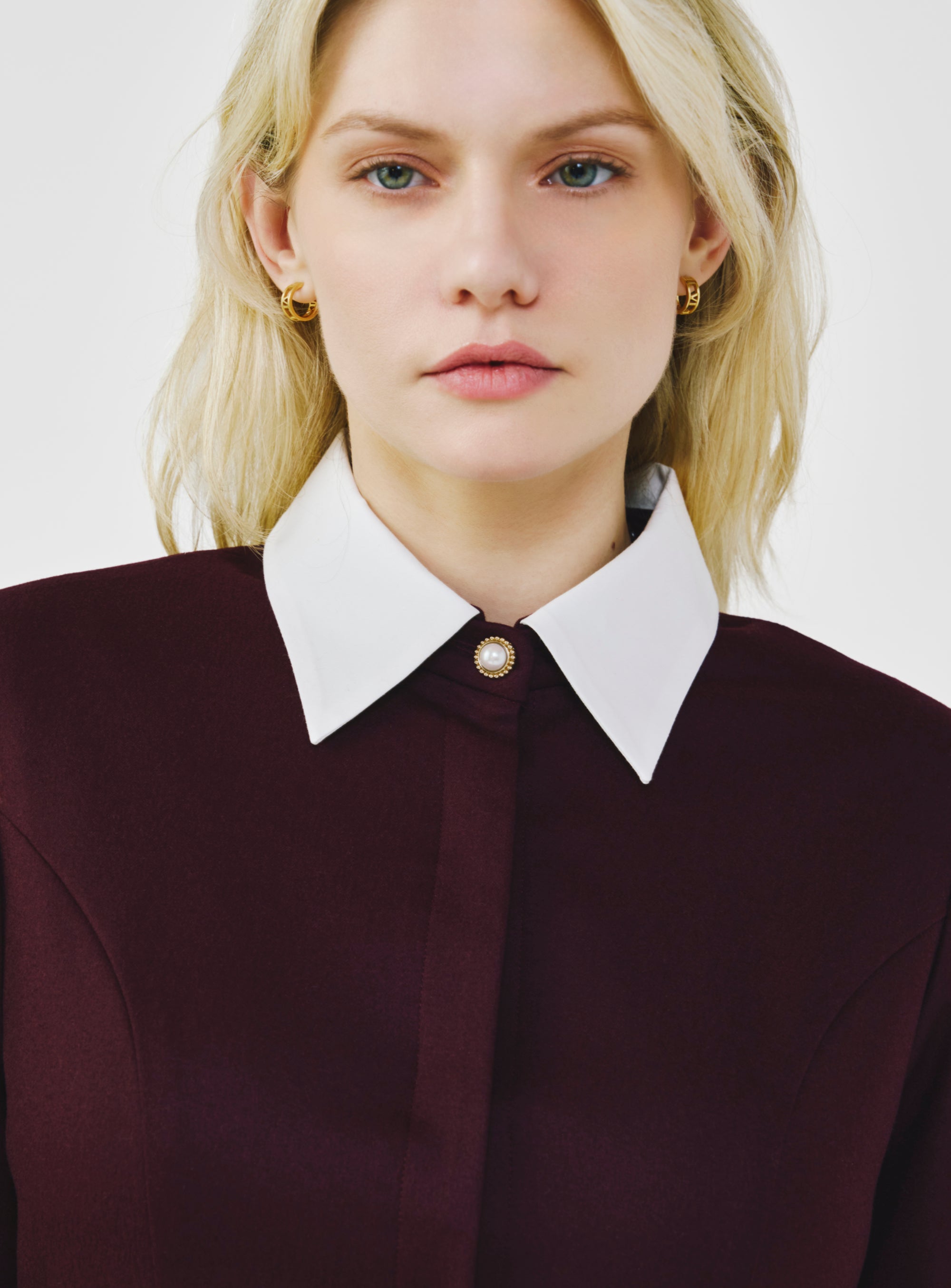 bordeaux dress shirt Reiss