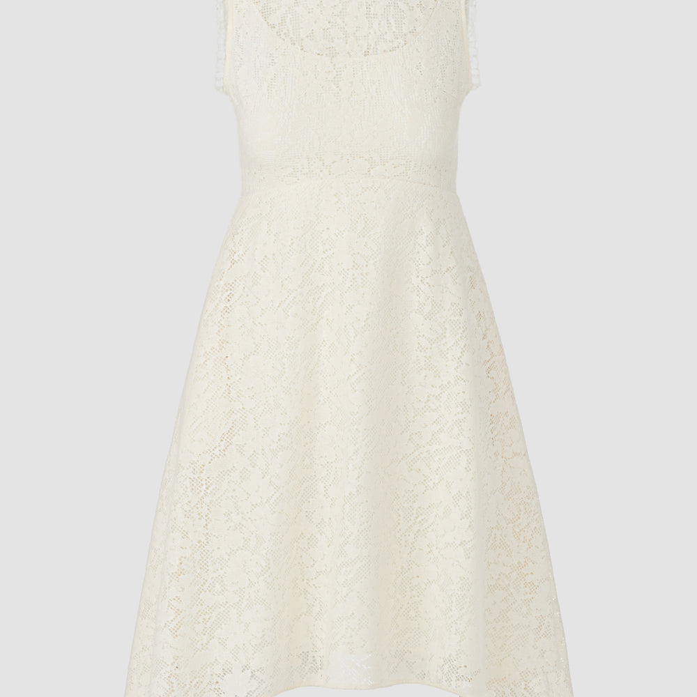 white cotton lace dress Organic Cotton Lace Dress L