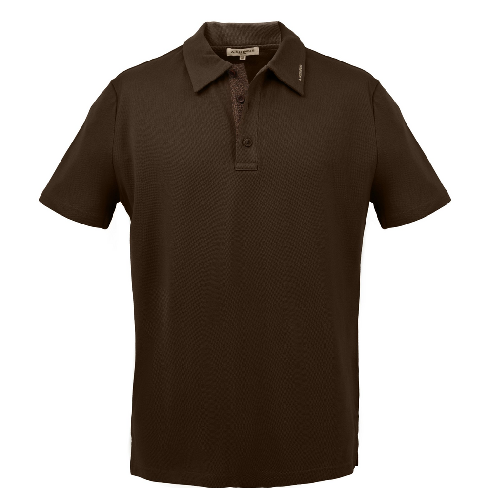 Cotton Polo Shirt with Fancy Tweeds