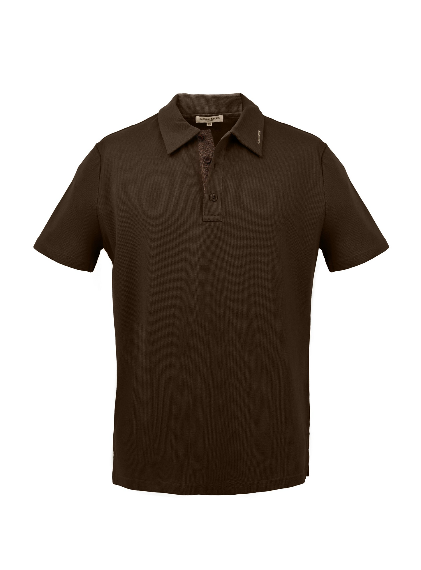 Cotton Polo Shirt with Fancy Tweeds