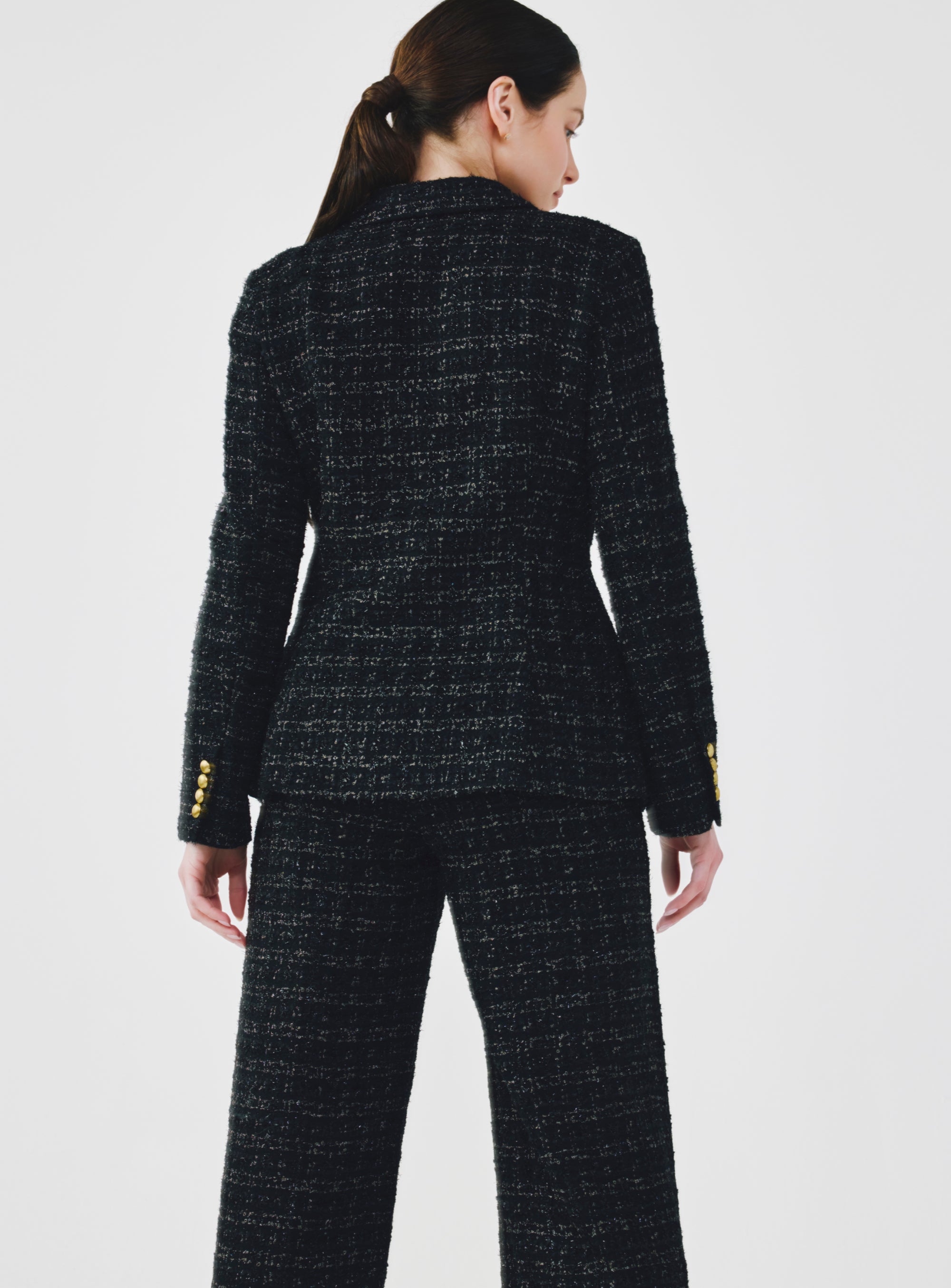 Single-Breasted Fancy Tweed Jacket – A.SHIMUS