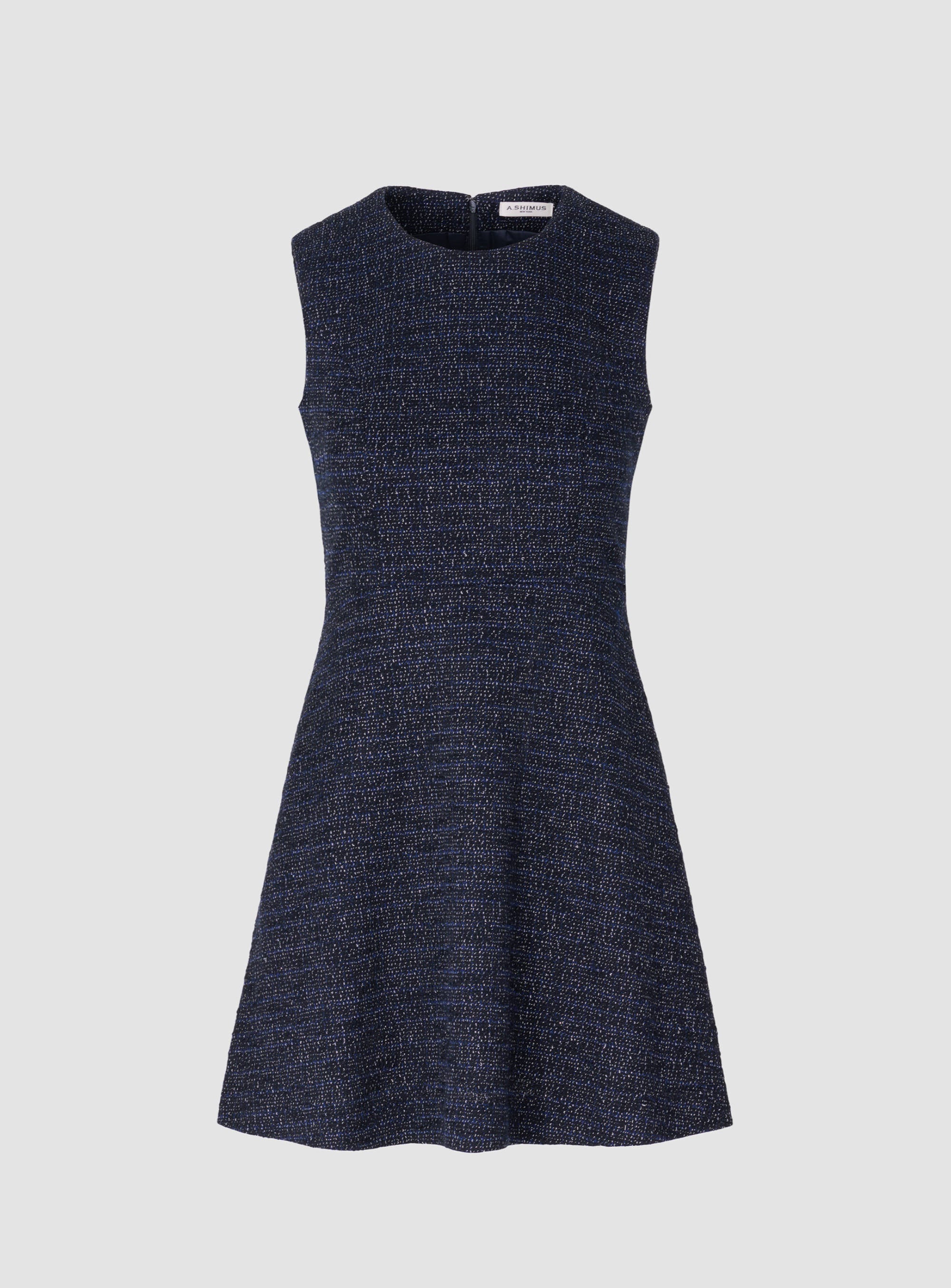 Sleeveless Cotton Tweed Dress – A.SHIMUS