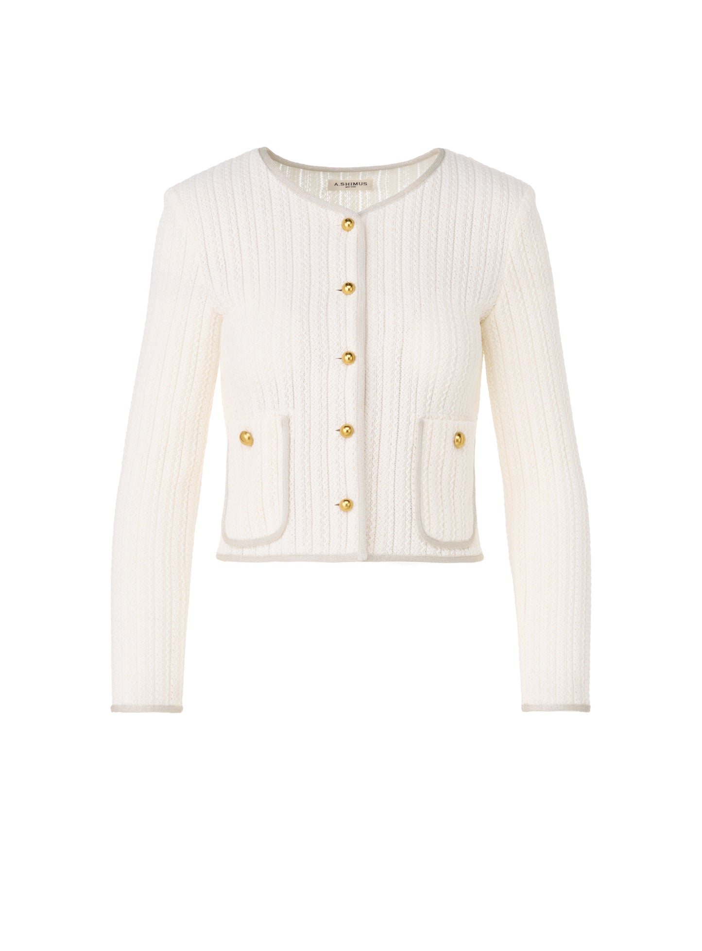 Lace Knit Cardigan - Off-White