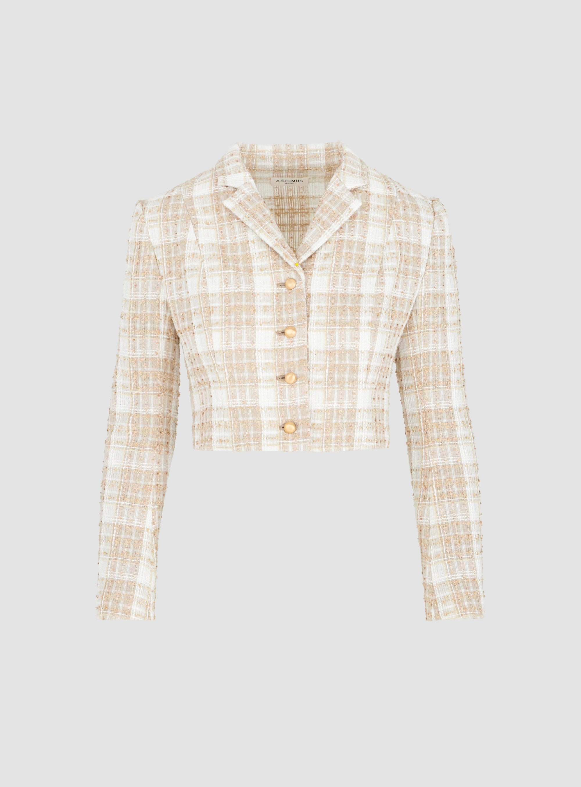 Tailored Cropped Tweed Jacket – A.SHIMUS